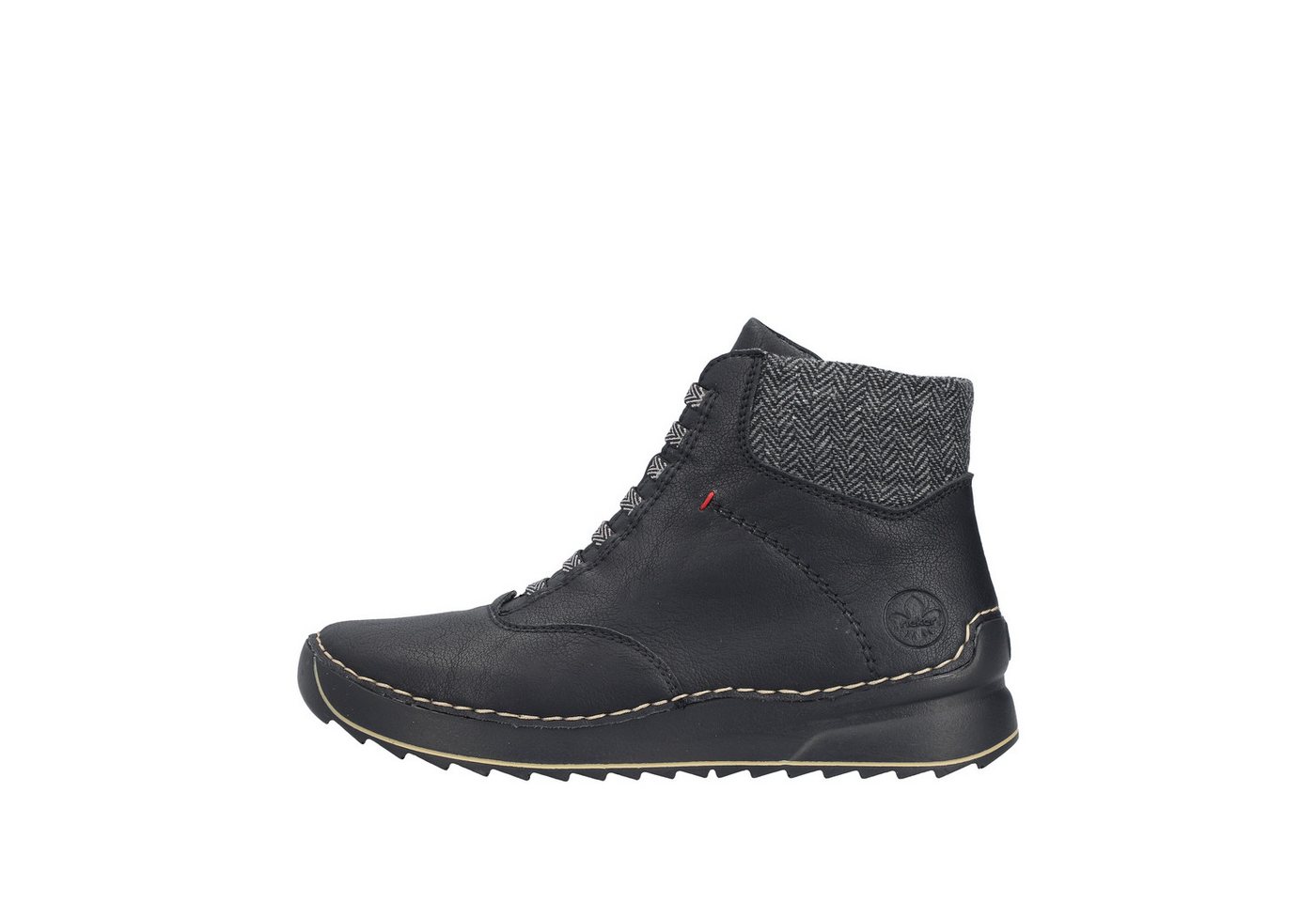Rieker Schnürboots Stiefelette, Plateauboots mit Profilsohle – Bild 5 von 5