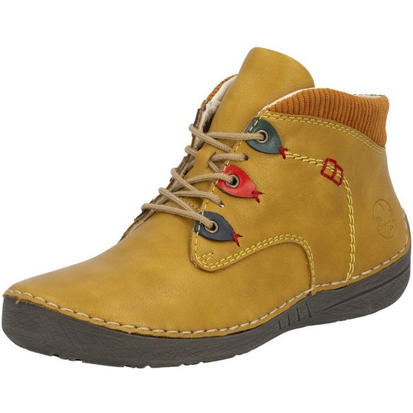 Rieker Schnürboots Stiefelette, High Top Sneaker mit Innenreißverschluss