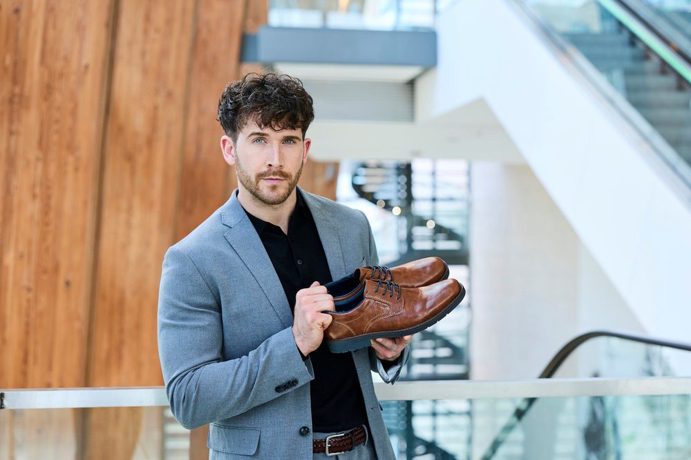 Rieker Schnürschuh Halbschuh, Business-Schnürer, Anzugschuh mit Blockabsatz – Bild 2 von 5