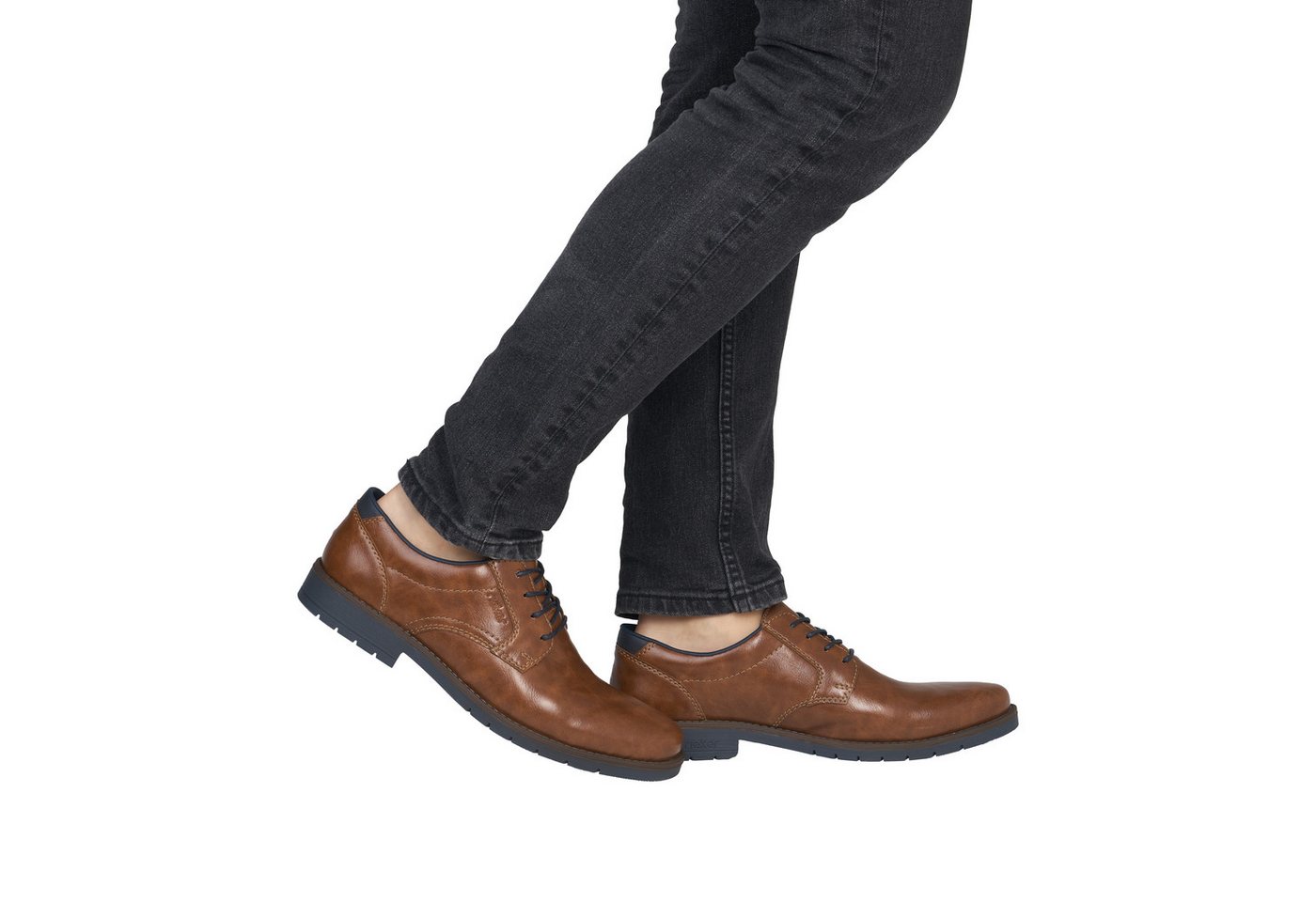 Rieker Schnürschuh Halbschuh, Business-Schnürer, Anzugschuh mit Blockabsatz – Bild 4 von 5