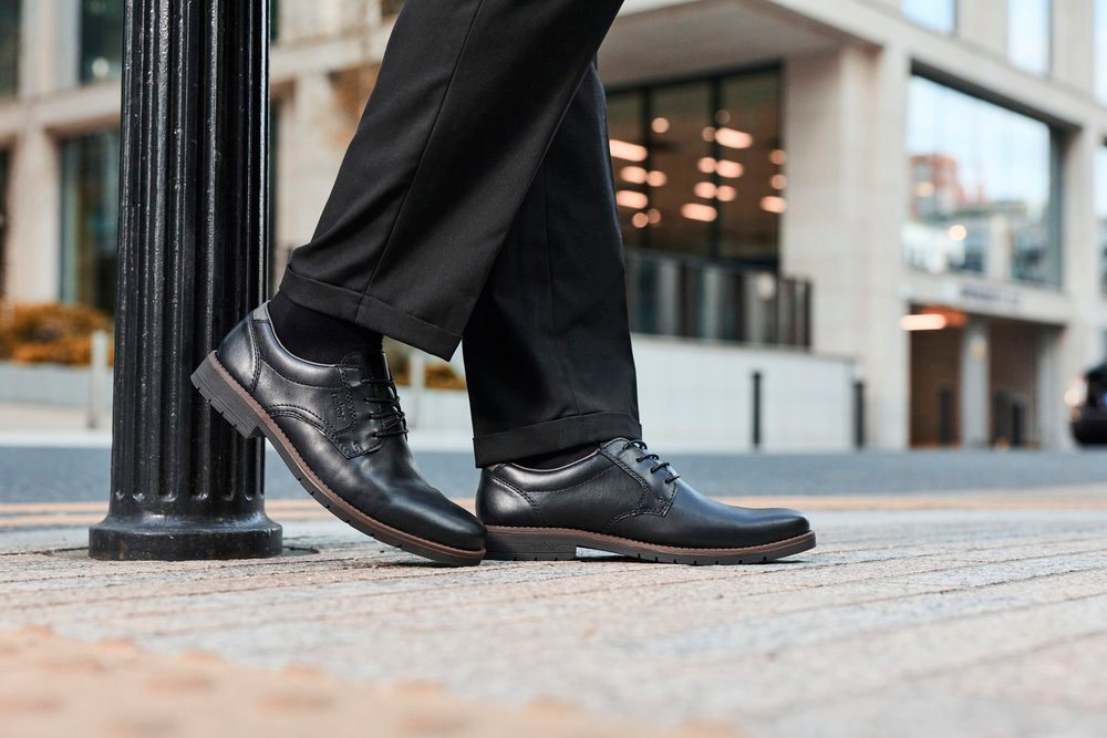 Rieker Schnürschuh Halbschuh, Business-Schnürer, Anzugschuh mit Blockabsatz – Bild 3 von 5