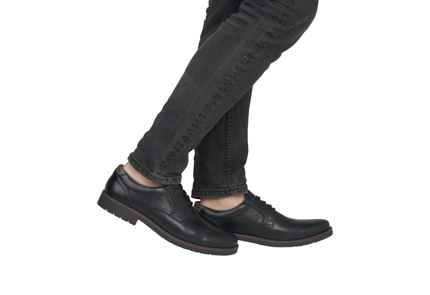 Rieker Schnürschuh Halbschuh, Business-Schnürer, Anzugschuh mit Blockabsatz – Bild 4 von 5