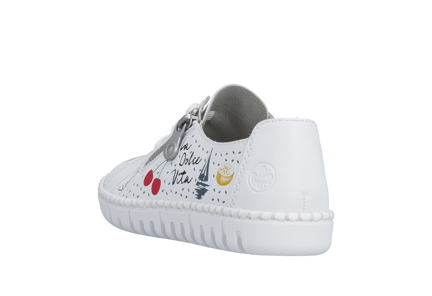 Rieker Schnürschuh Sneaker, Halbschuh, Schnürer mit sommerlichem Motiv-Druck – Bild 2 von 5