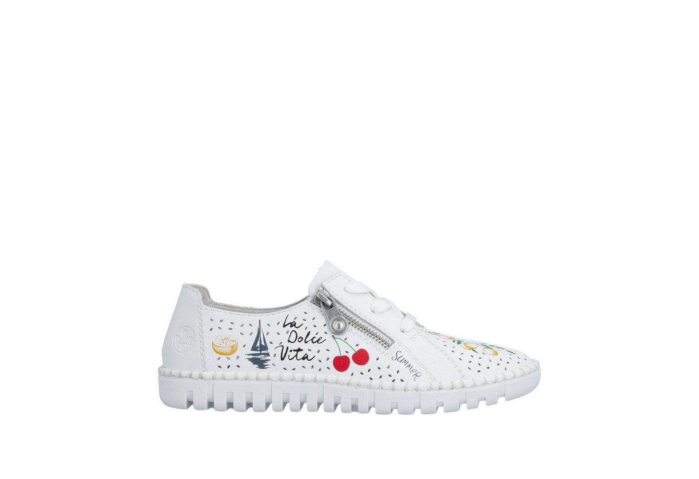 Rieker Schnürschuh Sneaker, Halbschuh, Schnürer mit sommerlichem Motiv-Druck – Bild 5 von 5