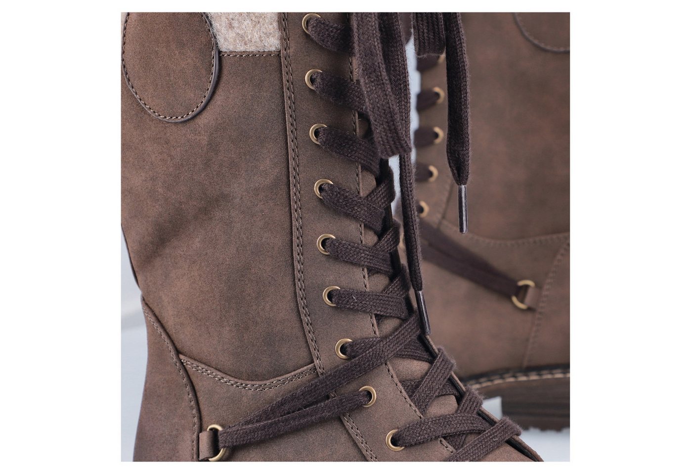 Rieker Schnürstiefel, Winterstiefel, Blockabsatz, Warmfutter, mit Tex-Ausstattung – Bild 3 von 5