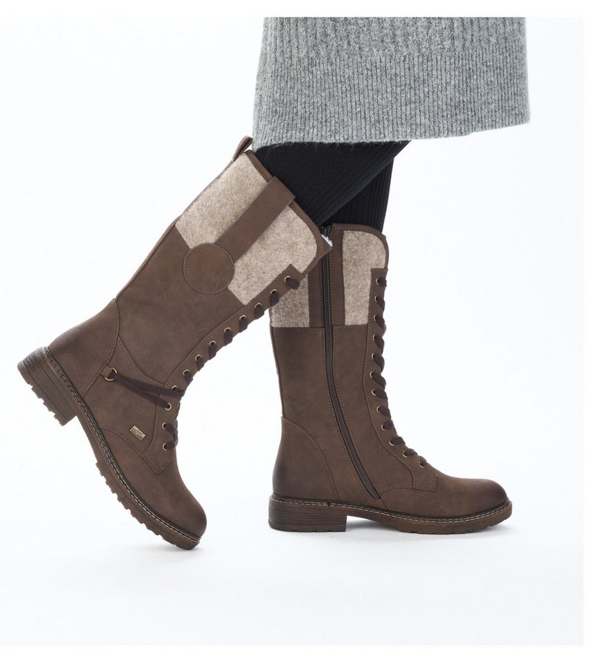 Rieker Schnürstiefel, Winterstiefel, Blockabsatz, Warmfutter, mit Tex-Ausstattung – Bild 4 von 5