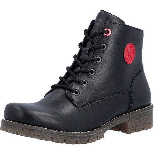 Rieker Schnürstiefelette Ankleboots, Schnürboots, Klassik-Stiefelette mit Logoprägung