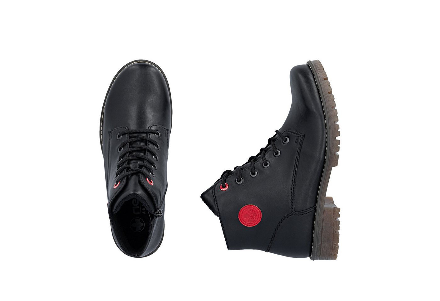 Rieker Schnürstiefelette Ankleboots, Schnürboots, Klassik-Stiefelette mit Logoprägung – Bild 2 von 5