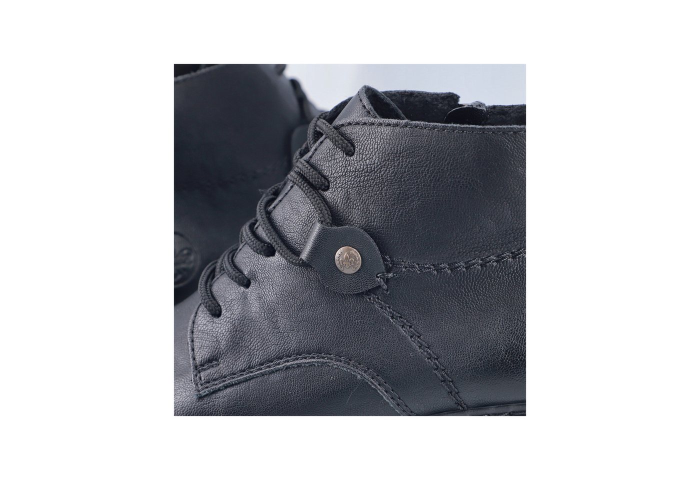 Rieker Schnürstiefelette Schnürboots, Blockabsatz, mit Logoprägung an der Ferse – Bild 2 von 5
