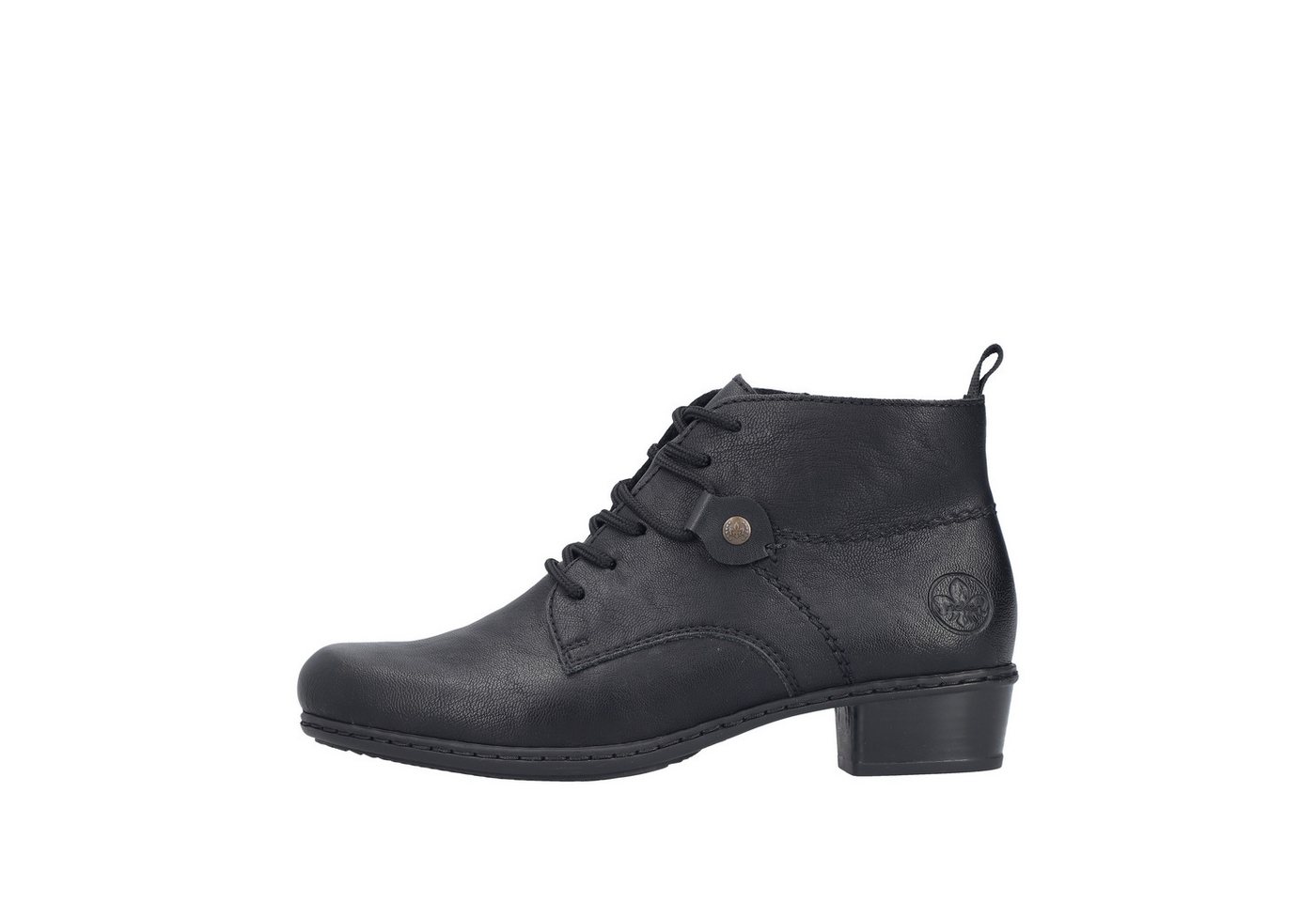 Rieker Schnürstiefelette Schnürboots, Blockabsatz, mit Logoprägung an der Ferse – Bild 4 von 5