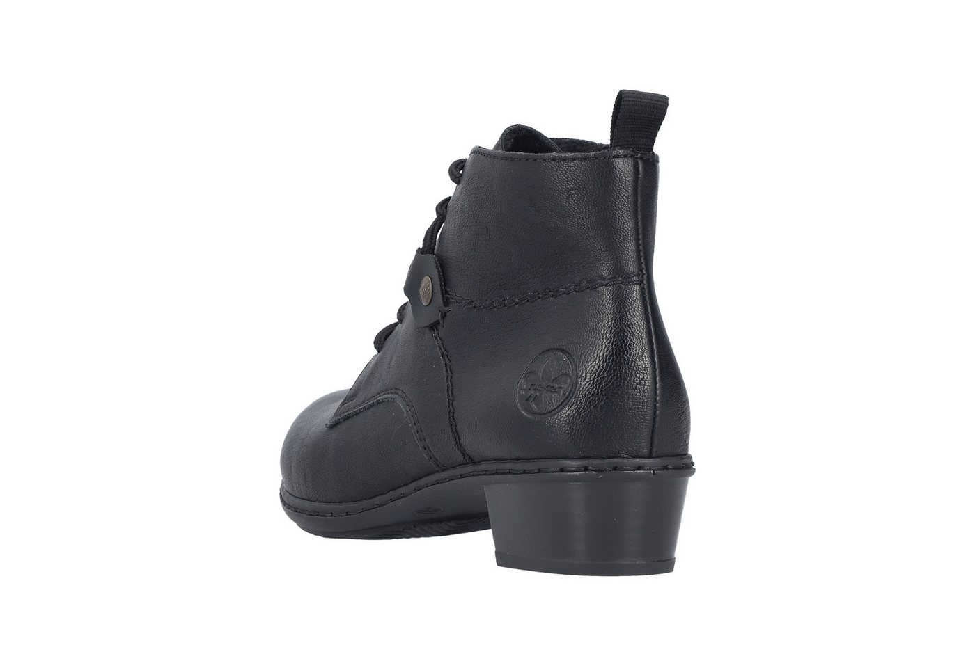 Rieker Schnürstiefelette Schnürboots, Blockabsatz, mit Logoprägung an der Ferse – Bild 5 von 5