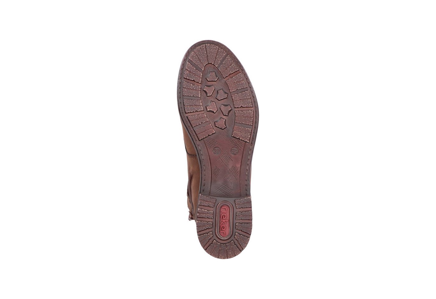Rieker Schnürstiefelette Schnürboots mit schaftumspielender Schnürung, in dezenter Used-Optik – Bild 5 von 5