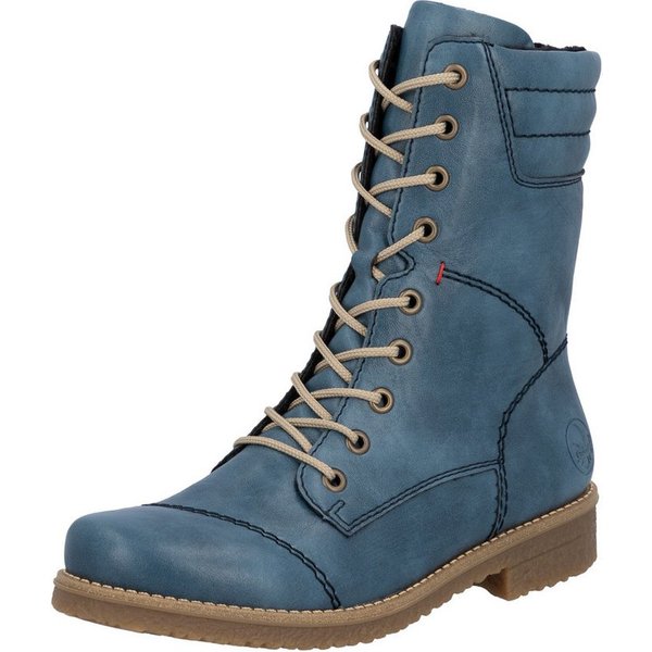 Rieker Schnürstiefelette Schnürboots, Herbstboots mit gepolstertem Schaftrand