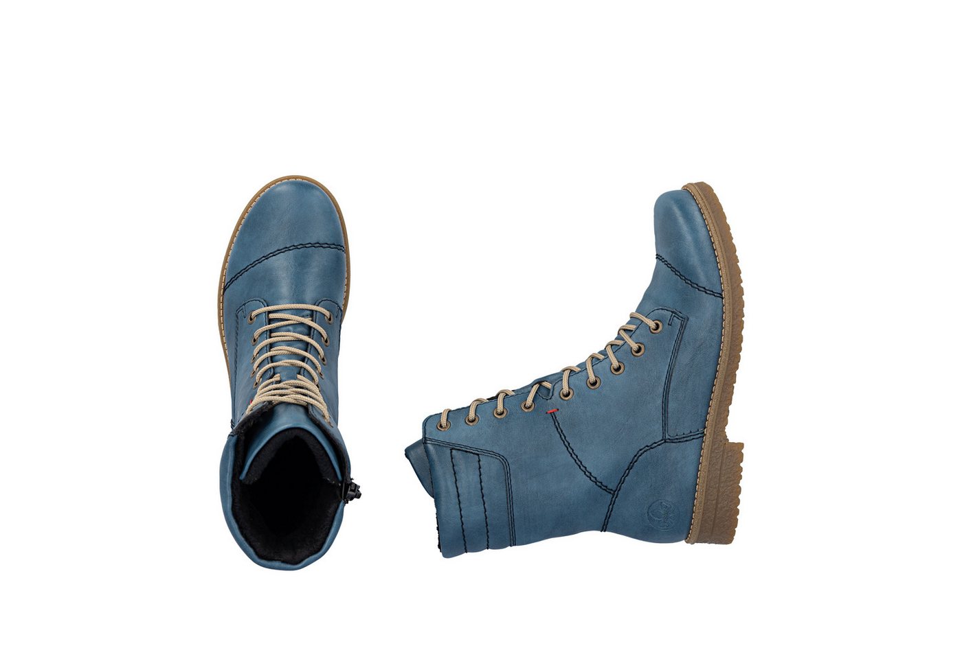 Rieker Schnürstiefelette Schnürboots, Herbstboots mit gepolstertem Schaftrand – Bild 3 von 5