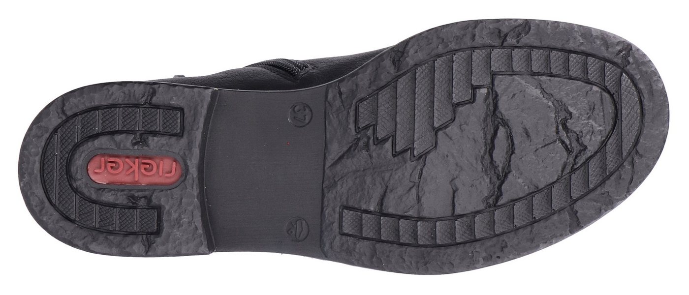 Rieker Schnürstiefelette Schnürboots, Stiefelette, Blockabsatz, mit gepolstertem Schaftrand – Bild 3 von 5