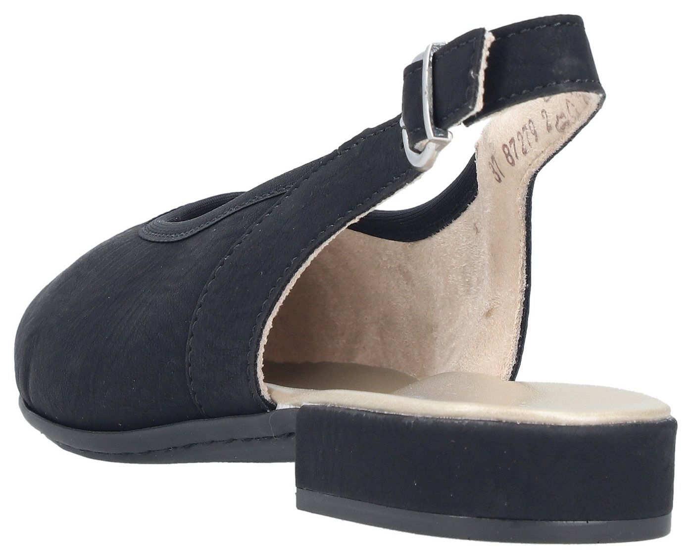 Rieker Slingpumps Sommerschuh, Sabot mit elastischem Textileinfass – Bild 5 von 5