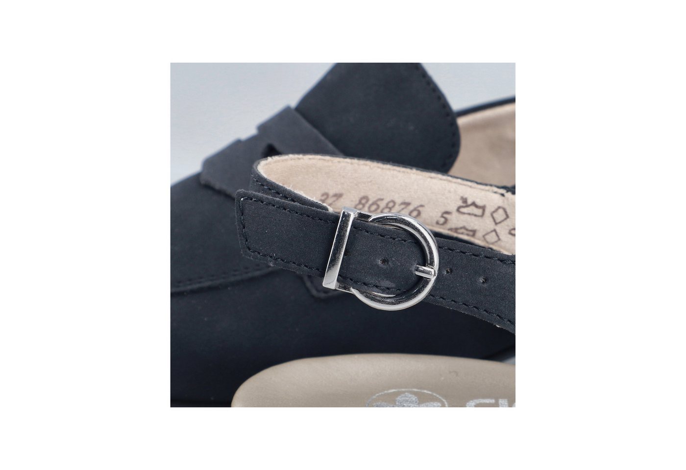 Rieker Slingsandale Sabot, Sommerschuh, Blockabsatz, mit verstellbarem Riemchen – Bild 2 von 5