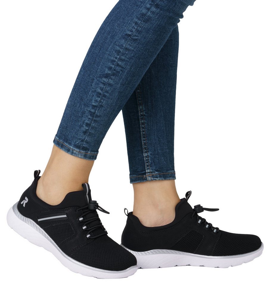 Rieker Slip-On Sneaker, Schlupfschuh, Halbschuh, Freizeitsneaker mit Anziehlaschen – Bild 3 von 5