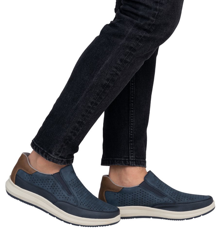 Rieker Slip-On Sneaker, Slipper, Schlupfschuh, Halbschuh mit seitlichen Stretcheinsätzen – Bild 3 von 5