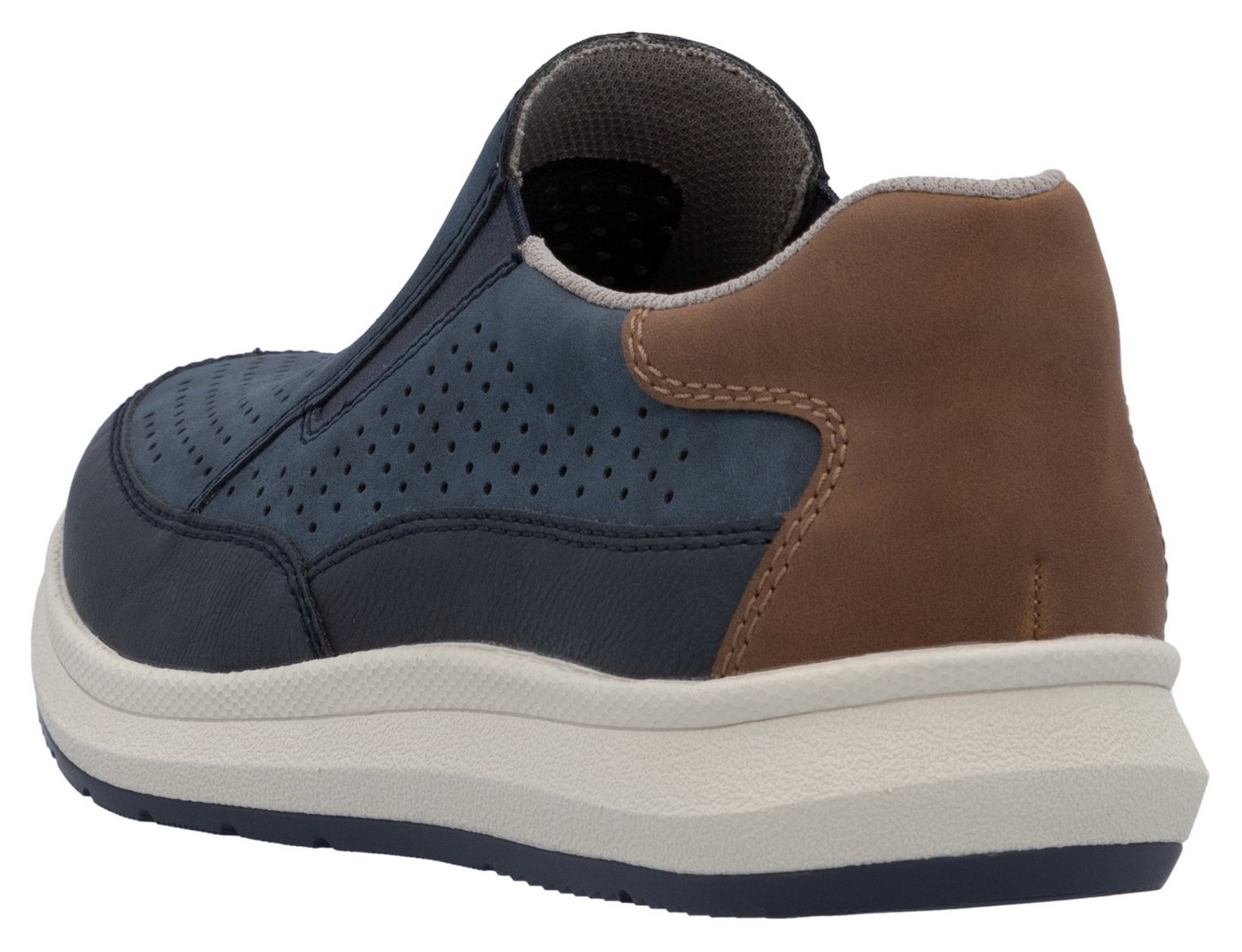 Rieker Slip-On Sneaker, Slipper, Schlupfschuh, Halbschuh mit seitlichen Stretcheinsätzen – Bild 4 von 5
