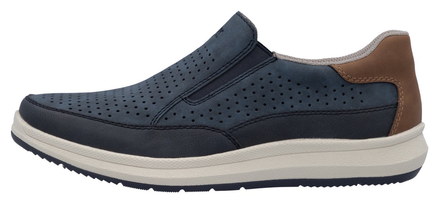 Rieker Slip-On Sneaker, Slipper, Schlupfschuh, Halbschuh mit seitlichen Stretcheinsätzen – Bild 5 von 5