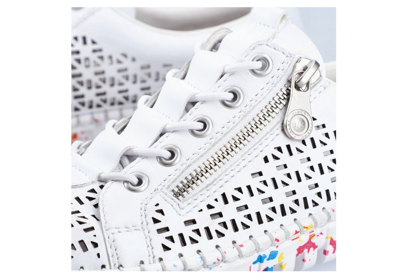 Rieker Slip-On Sneaker, Halbschuh, Freizeitschuh, Schlupfschuh mit Gummizug – Bild 2 von 5