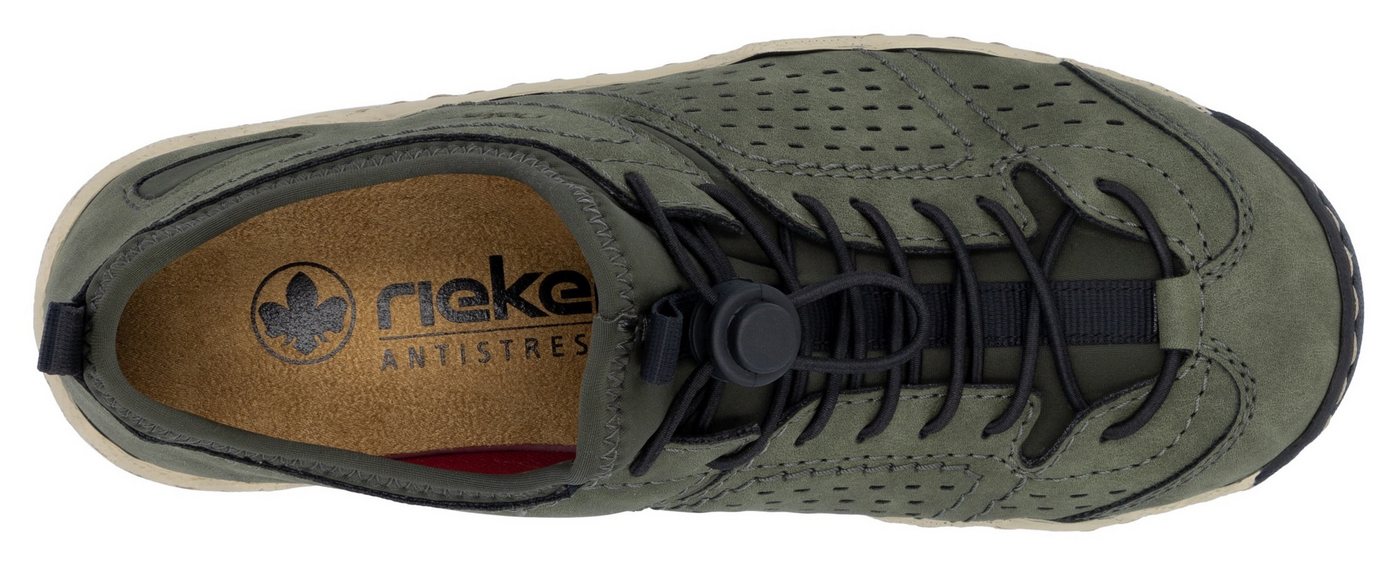 Rieker Slip-On Sneaker, Schlupfschuh, Freizeitsneaker, Halbschuh mit markanter Laufsohle – Bild 5 von 5