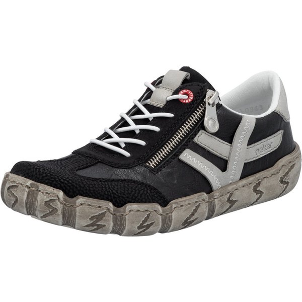 Rieker Slip-On Sneaker, Halbschuh, Schlupfschuh, Freizeitschuh mit weicher Innensohle