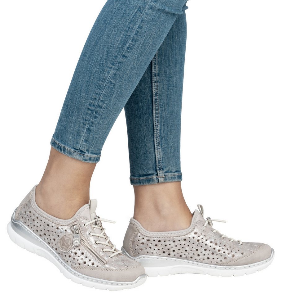Rieker Slip-On Sneaker, Schlupfschuh, Freizeitschuh, Halbschuh mit Schnellverschluss – Bild 2 von 5