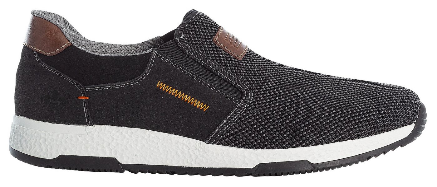 Rieker Slip-On Sneaker Casual Slipper, Freizeitschuh, Schlupfschuh mit Kontrastnaht – Bild 3 von 5