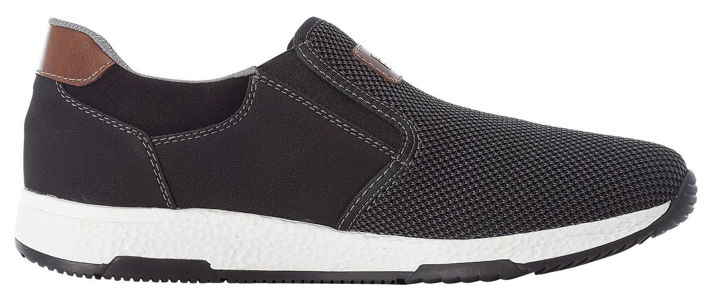 Rieker Slip-On Sneaker Casual Slipper, Freizeitschuh, Schlupfschuh mit Kontrastnaht – Bild 4 von 5