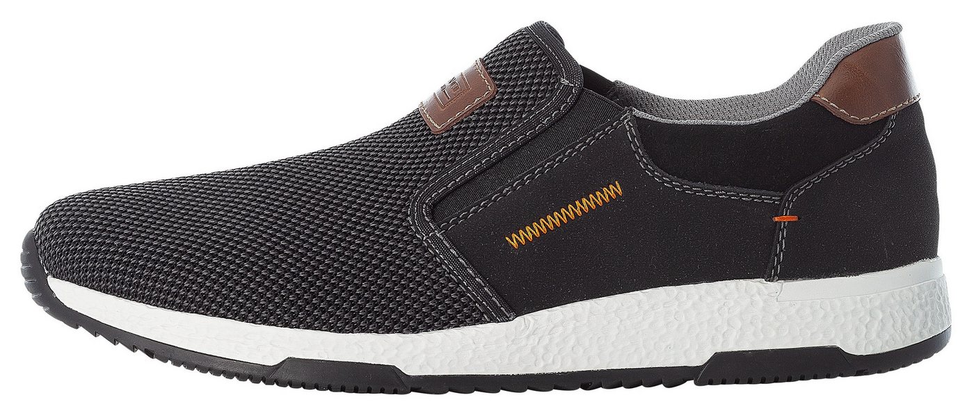 Rieker Slip-On Sneaker Casual Slipper, Freizeitschuh, Schlupfschuh mit Kontrastnaht – Bild 5 von 5