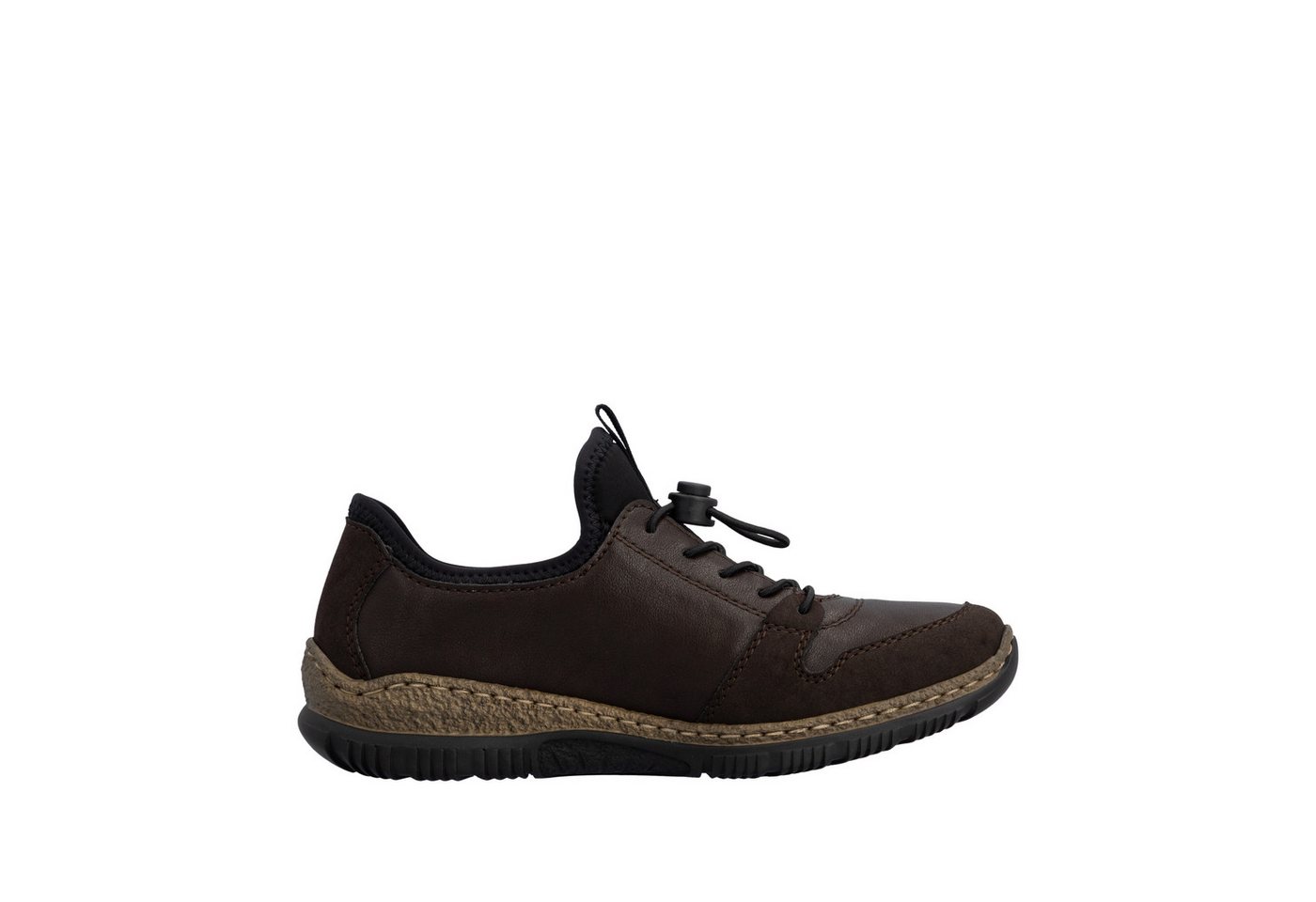 Rieker Slip-On Sneaker Freizeitschuh, Halbschuh mit Zierreißverschluss und Gummizug – Bild 5 von 5