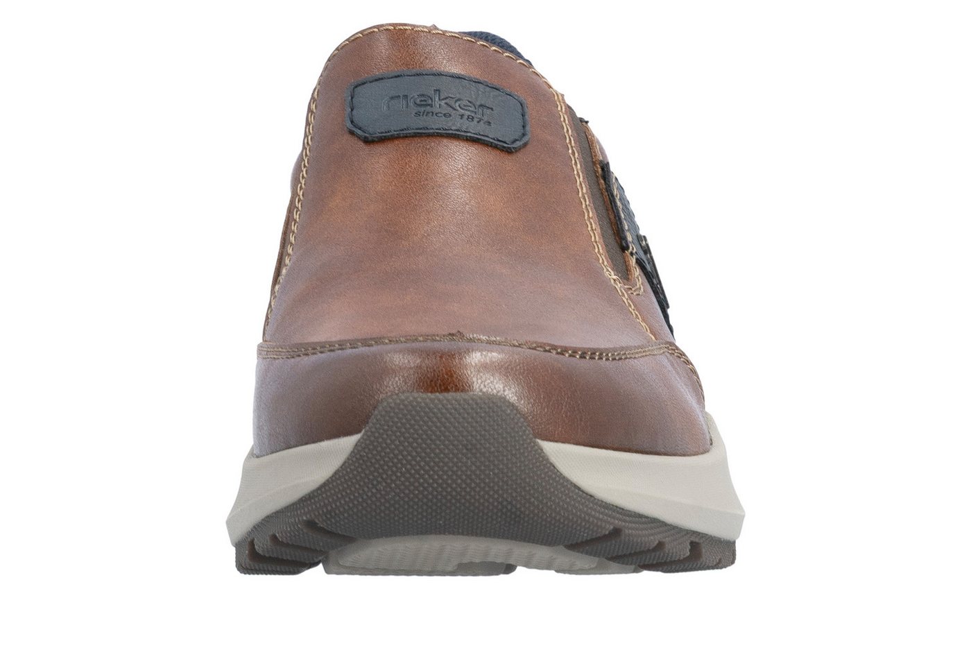 Rieker Slip-On Sneaker Schlüpfschuh, Slipper, Halbschuh, Freizeitschuh mit Kontrastbesatz – Bild 5 von 5