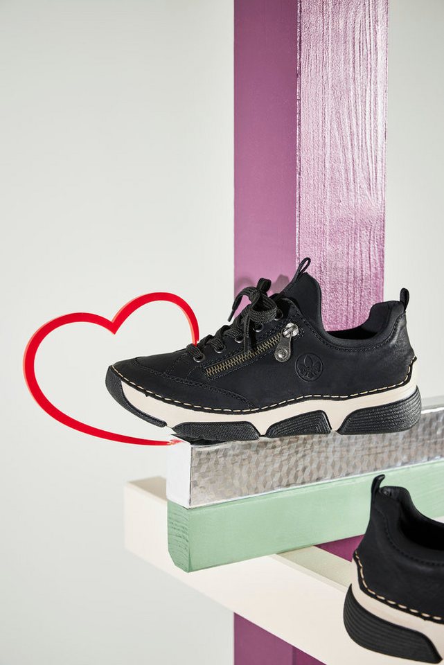 Rieker Slip-On Sneaker Schlupfschuh, Halbschuh, Freizeitschuh mit weicher Innensohle – Bild 2 von 5