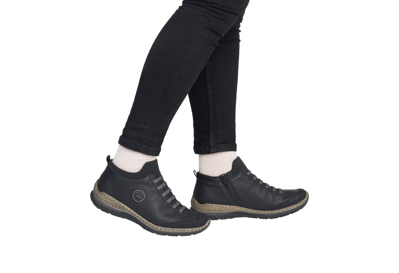 Rieker Slip-On Sneaker Schlupfschuh, Halbschuh, Casual-Sneaker mit MemoSoft-Innensohle – Bild 3 von 5