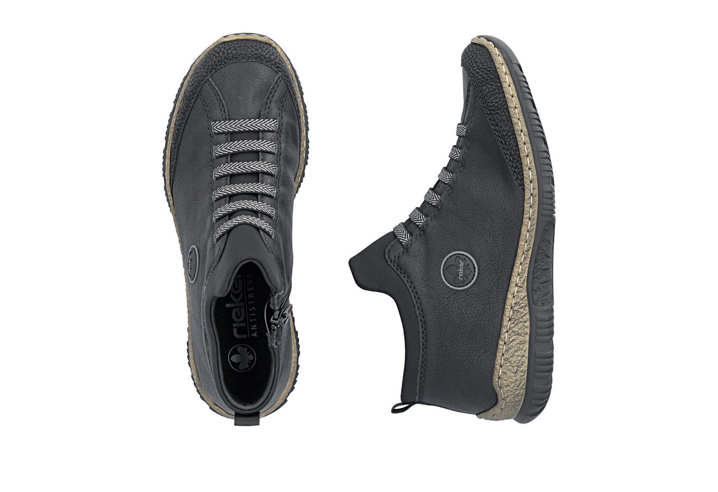 Rieker Slip-On Sneaker Schlupfschuh, Halbschuh, Casual-Sneaker mit MemoSoft-Innensohle – Bild 5 von 5