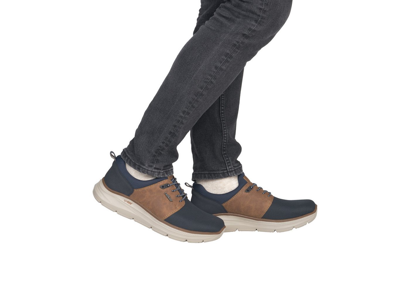 Rieker Slip-On Sneaker Schlupfschuh, Halbschuh, Freizeitsneaker mit Gummizug, schmale Form – Bild 3 von 5