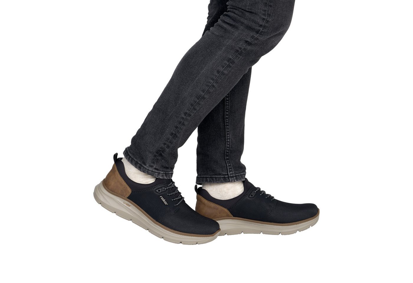 Rieker Slip-On Sneaker Schlupfschuh, Halbschuh, Freizeitsneaker mit Gummizug, schmale Form – Bild 2 von 5