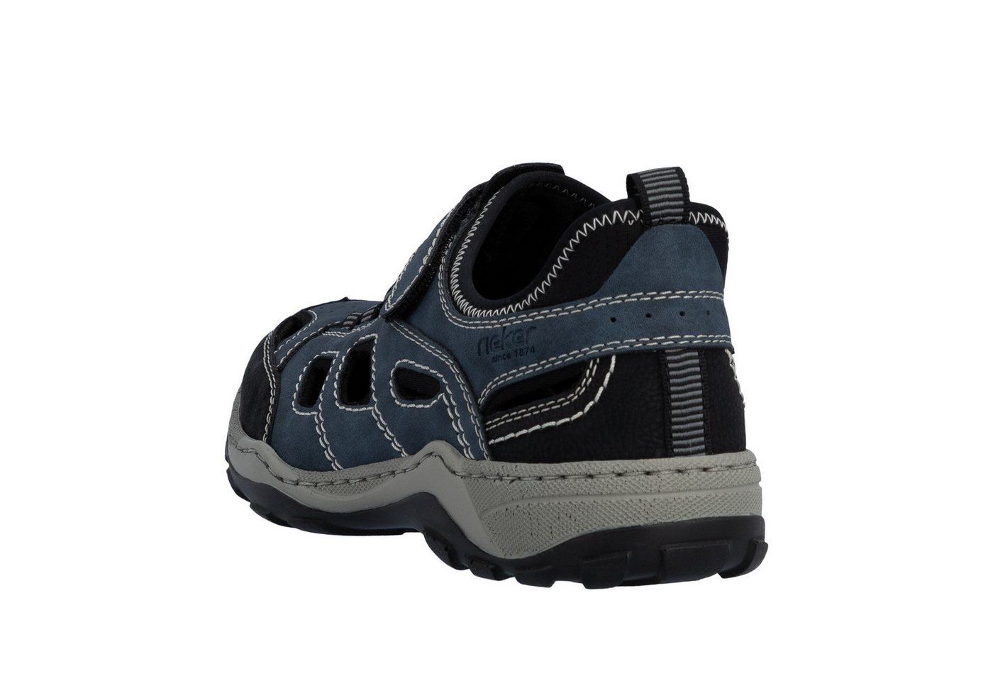 Rieker Slip-On Sneaker Schlupfschuh, Trekkingschuh, Outdoorschuh mit Klettriegel – Bild 2 von 5