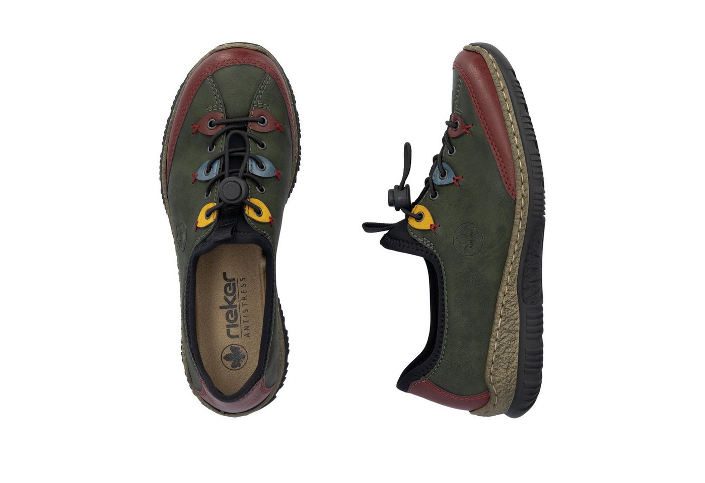 Rieker Slip-On Sneaker Slipper, Schlupfschuh mit sportlichem Schnellverschluß – Bild 3 von 5