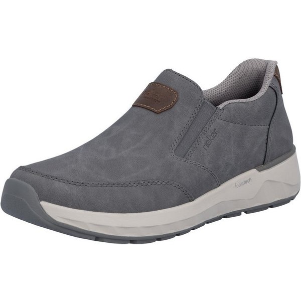Rieker Slip-On Sneaker Slipper, Schlupfschuh, Freizeitsneaker, Halbschuh mit Stretcheinsätze