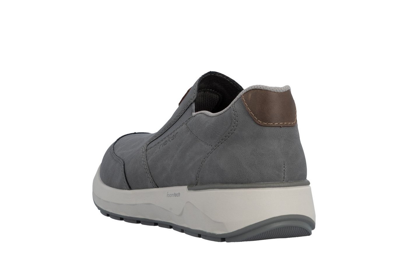 Rieker Slip-On Sneaker Slipper, Schlupfschuh, Freizeitsneaker, Halbschuh mit Stretcheinsätze – Bild 2 von 5