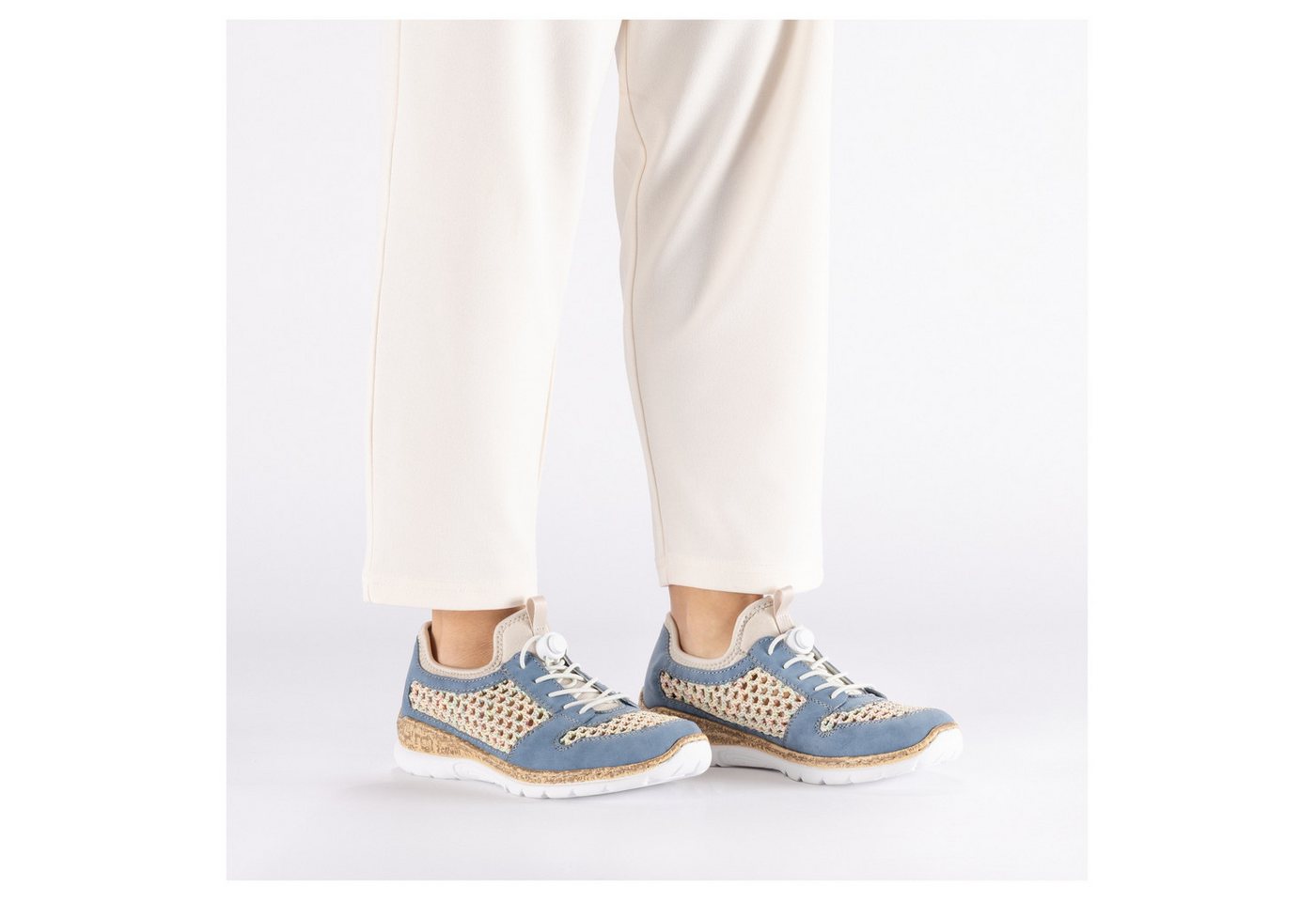 Rieker Slip-On Sneaker Slipper, Freizeitsneaker, Halbschuh mit Schnellverschluss – Bild 3 von 5