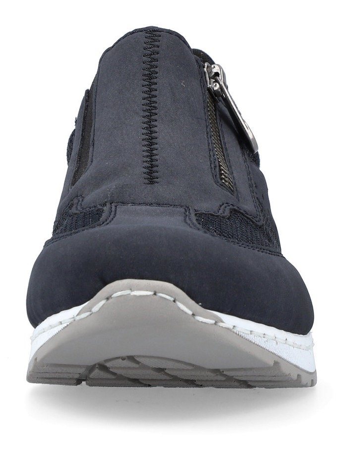 Rieker Slip-On Sneaker Slipper, Schlupfschuh, Freizeitschuh im Materialmix – Bild 3 von 5
