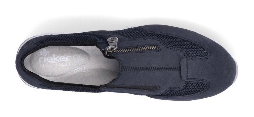Rieker Slip-On Sneaker Slipper, Schlupfschuh, Freizeitschuh im Materialmix – Bild 5 von 5