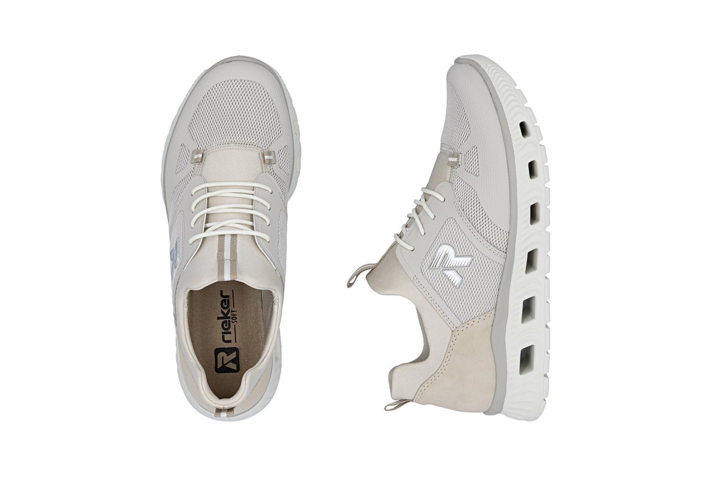 Rieker Slip-On Sneaker Slipper, Freizeitsneaker, Halbschuh mit MemoSoft- Innensohle – Bild 5 von 5