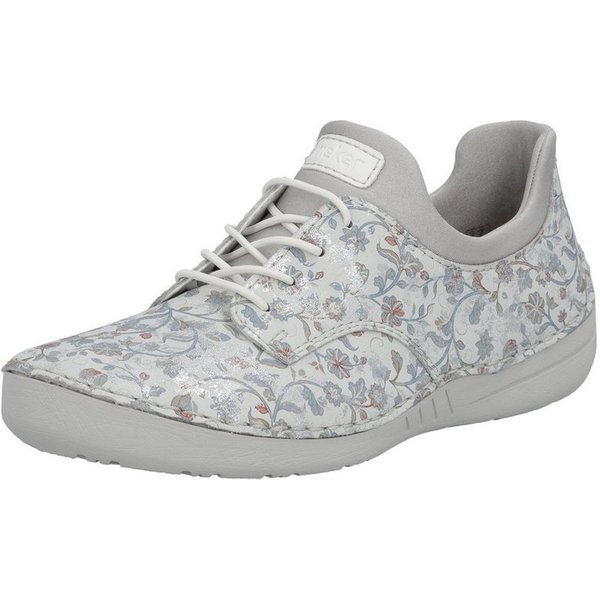 Rieker Slip-On Sneaker Slipper, Halbschuh, Freizeitschuh mit floraler Musterung