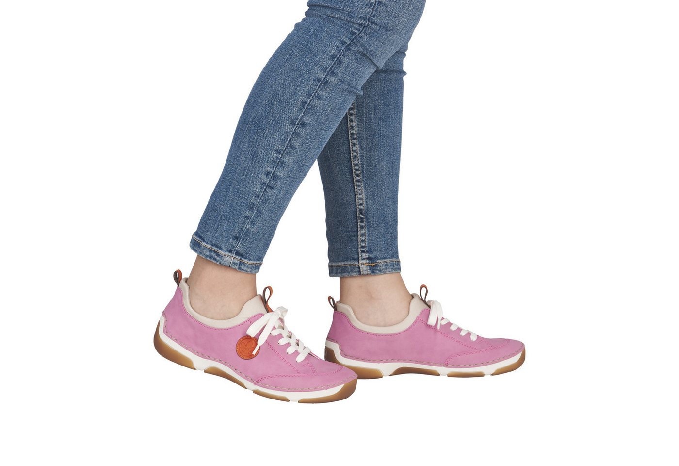 Rieker Slip-On Sneaker Slipper, Schlupfschuh, Freizeitsneaker aus Lederimitat – Bild 4 von 5