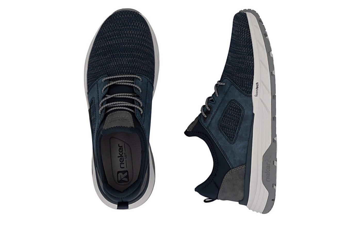 Rieker Slip-On Sneaker Slipper, Schlupfschuh, Halbschuh, Freizeitsneaker mit Gummizug – Bild 5 von 5